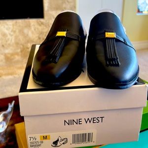 Nine West tassel slides